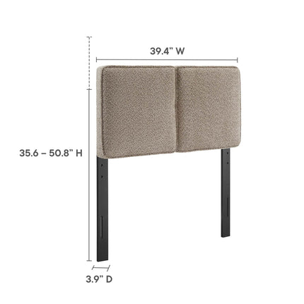 Modway MOD-7145 Lindee Boucle Fabric Twin Headboard Modway