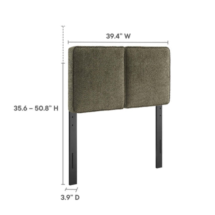 Modway MOD-7145 Lindee Boucle Fabric Twin Headboard Modway