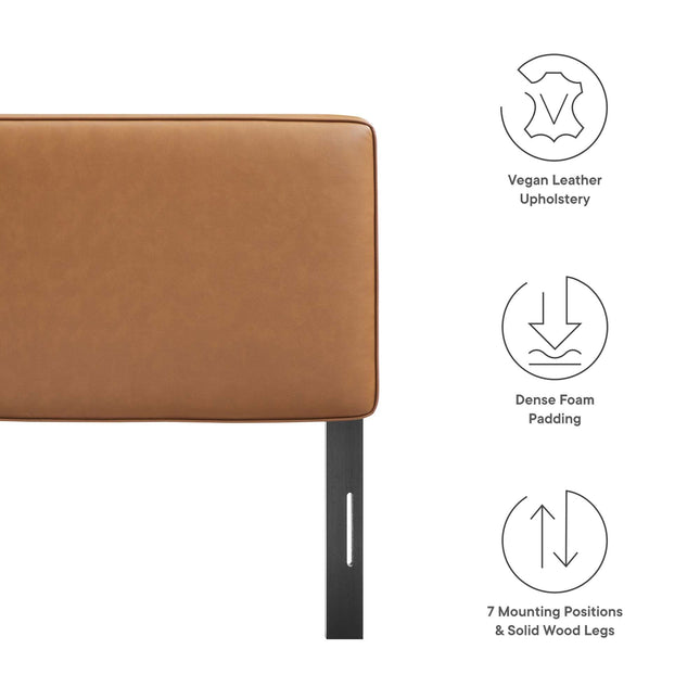 Modway MOD-7148 Lindee Vegan Leather Queen Headboard Modway