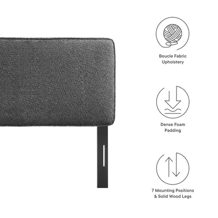 Modway MOD-7149 Lindee Boucle Fabric Queen Headboard Modway