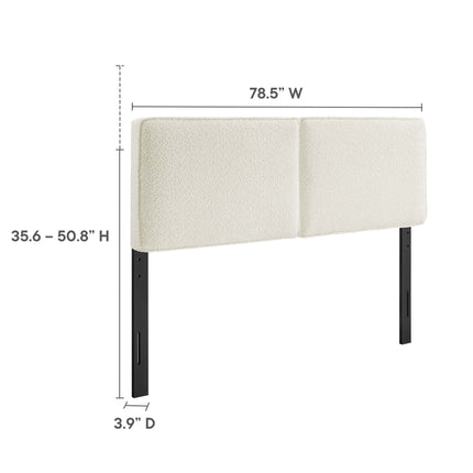 Modway MOD-7151 Lindee Boucle Fabric King Headboard Modway