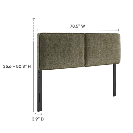 Modway MOD-7151 Lindee Boucle Fabric King Headboard Modway