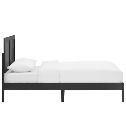 Modway MOD-7152 Sirocco Rattan and Wood Twin Platform Bed - Plaza Home Decor