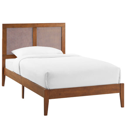 Modway MOD-7152 Sirocco Rattan and Wood Twin Platform Bed - Plaza Home Decor