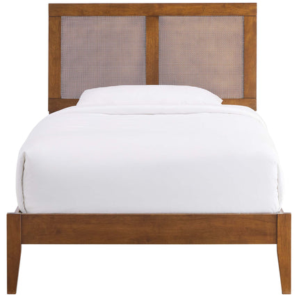 Modway MOD-7152 Sirocco Rattan and Wood Twin Platform Bed - Plaza Home Decor