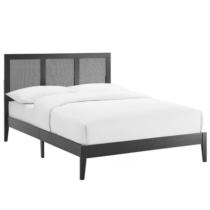 Modway MOD-7153 Sirocco Rattan and Wood Full Platform Bed - Plaza Home Decor