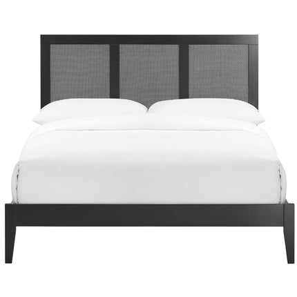 Modway MOD-7153 Sirocco Rattan and Wood Full Platform Bed - Plaza Home Decor