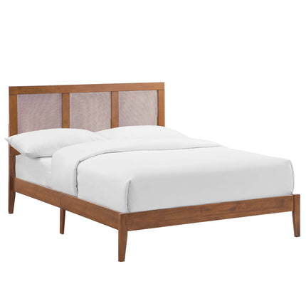 Modway MOD-7153 Sirocco Rattan and Wood Full Platform Bed - Plaza Home Decor