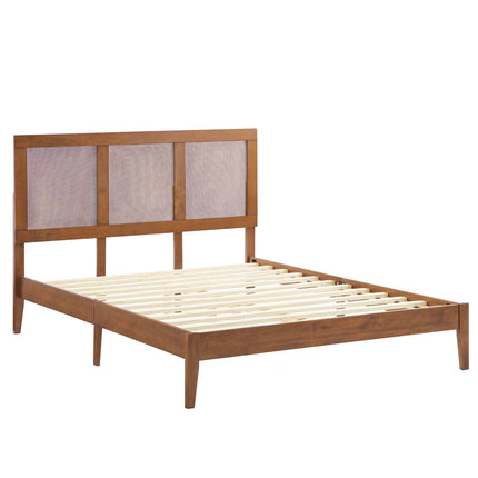 Modway MOD-7153 Sirocco Rattan and Wood Full Platform Bed - Plaza Home Decor