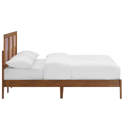 Modway MOD-7153 Sirocco Rattan and Wood Full Platform Bed - Plaza Home Decor