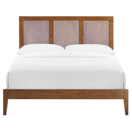 Modway MOD-7153 Sirocco Rattan and Wood Full Platform Bed - Plaza Home Decor