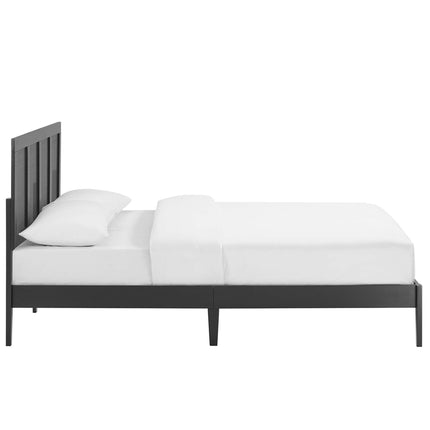 Modway MOD-7155 Sirocco Rattan and Wood King Platform Bed - Plaza Home Decor