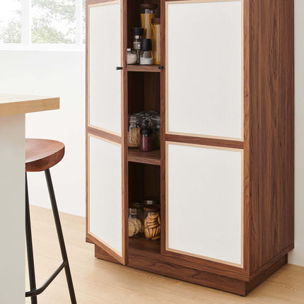 Modway MOD-7156 Capri 70" Tall Wood Grain Storage Cabinet Modway
