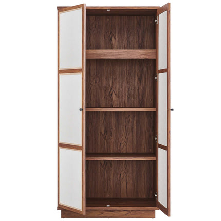 Modway MOD-7156 Capri 70" Tall Wood Grain Storage Cabinet Modway
