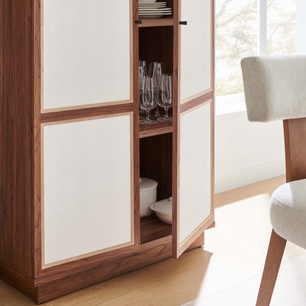 Modway MOD-7156 Capri 70" Tall Wood Grain Storage Cabinet Modway
