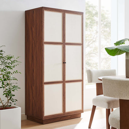 Modway MOD-7156 Capri 70" Tall Wood Grain Storage Cabinet Modway