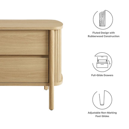 Modway MOD-7158 Cadence 2-Drawer Nightstand Modway