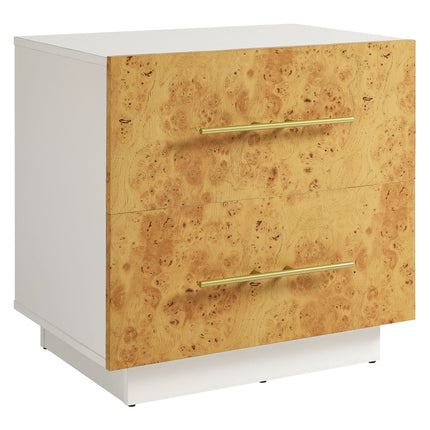 Modway MOD-7159 Abel 2-Drawer Burl Wood Nightstand Modway