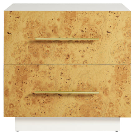 Modway MOD-7159 Abel 2-Drawer Burl Wood Nightstand Modway