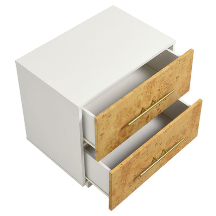 Modway MOD-7159 Abel 2-Drawer Burl Wood Nightstand Modway