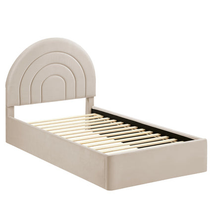 Modway MOD-7165 Solana Arched Performance Velvet Twin Platform Bed - Plaza Home Decor
