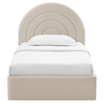 Modway MOD-7165 Solana Arched Performance Velvet Twin Platform Bed - Plaza Home Decor