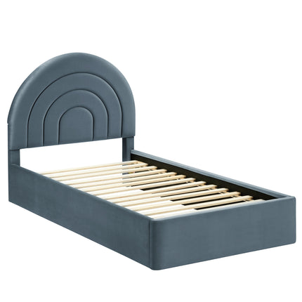 Modway MOD-7165 Solana Arched Performance Velvet Twin Platform Bed - Plaza Home Decor