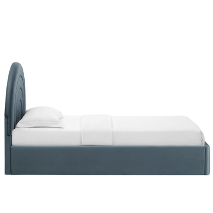 Modway MOD-7165 Solana Arched Performance Velvet Twin Platform Bed - Plaza Home Decor