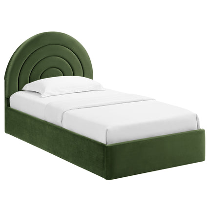 Modway MOD-7165 Solana Arched Performance Velvet Twin Platform Bed - Plaza Home Decor