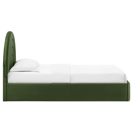 Modway MOD-7165 Solana Arched Performance Velvet Twin Platform Bed - Plaza Home Decor