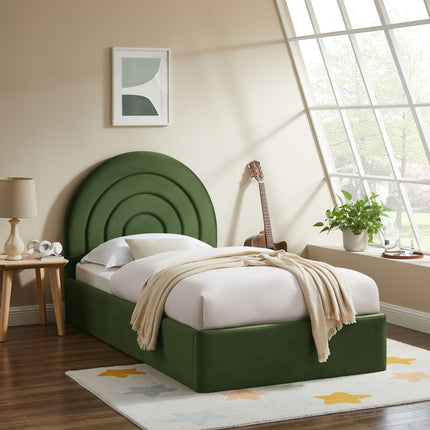 Modway MOD-7165 Solana Arched Performance Velvet Twin Platform Bed - Plaza Home Decor