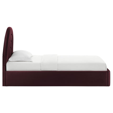 Modway MOD-7165 Solana Arched Performance Velvet Twin Platform Bed - Plaza Home Decor
