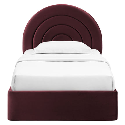 Modway MOD-7165 Solana Arched Performance Velvet Twin Platform Bed - Plaza Home Decor
