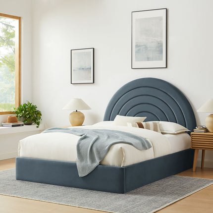 Modway MOD-7166 Solana Arched Performance Velvet Full Platform Bed - Plaza Home Decor