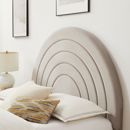 Modway MOD-7167 Solana Arched Performance Velvet Queen Platform Bed - Plaza Home Decor
