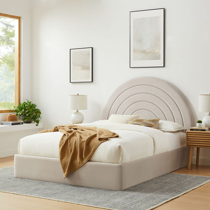 Modway MOD-7167 Solana Arched Performance Velvet Queen Platform Bed - Plaza Home Decor