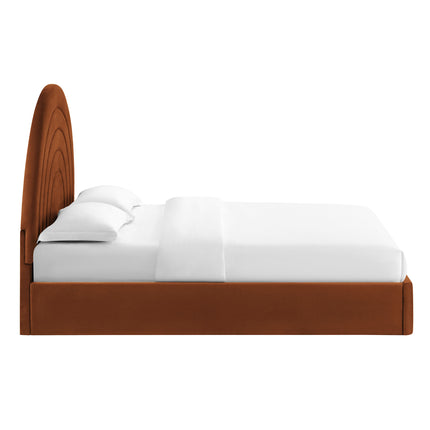 Modway MOD-7167 Solana Arched Performance Velvet Queen Platform Bed - Plaza Home Decor