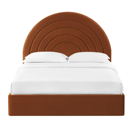 Modway MOD-7167 Solana Arched Performance Velvet Queen Platform Bed - Plaza Home Decor