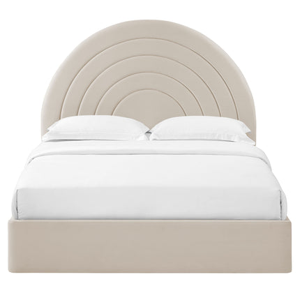 Modway MOD-7168 Solana Arched Performance Velvet King Platform Bed - Plaza Home Decor