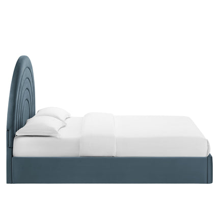 Modway MOD-7168 Solana Arched Performance Velvet King Platform Bed - Plaza Home Decor