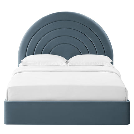 Modway MOD-7168 Solana Arched Performance Velvet King Platform Bed - Plaza Home Decor