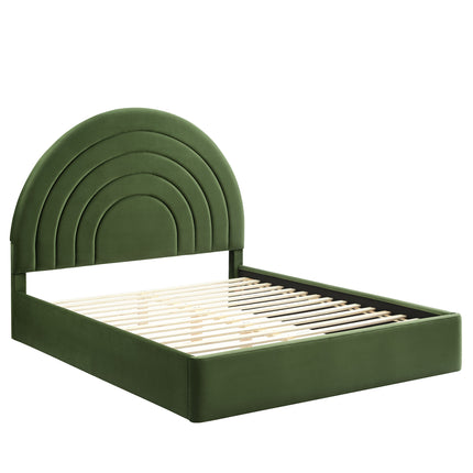 Modway MOD-7168 Solana Arched Performance Velvet King Platform Bed - Plaza Home Decor