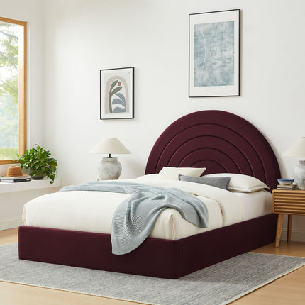 Modway MOD-7168 Solana Arched Performance Velvet King Platform Bed - Plaza Home Decor
