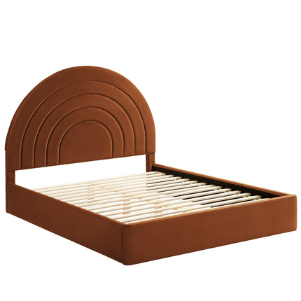 Modway MOD-7168 Solana Arched Performance Velvet King Platform Bed - Plaza Home Decor