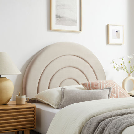 Modway MOD-7169 Solana Arched Performance Velvet Twin Headboard - Plaza Home Decor