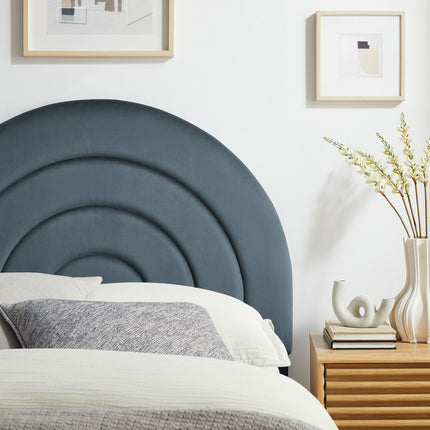 Modway MOD-7169 Solana Arched Performance Velvet Twin Headboard - Plaza Home Decor
