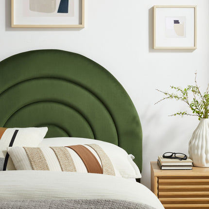 Modway MOD-7169 Solana Arched Performance Velvet Twin Headboard - Plaza Home Decor