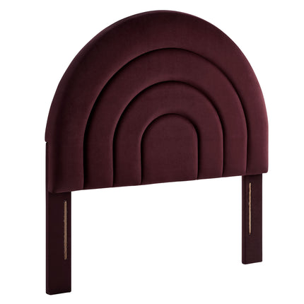 Modway MOD-7169 Solana Arched Performance Velvet Twin Headboard - Plaza Home Decor