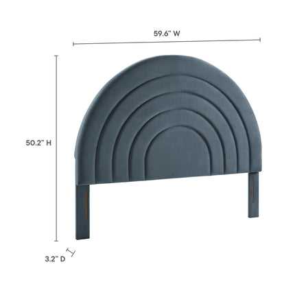 Modway MOD-7170 Solana Arched Performance Velvet Full Headboard - Plaza Home Decor