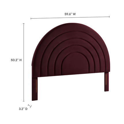 Modway MOD-7170 Solana Arched Performance Velvet Full Headboard - Plaza Home Decor